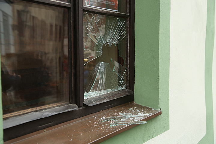 A2B Glass are able to board up broken windows while they are being repaired in Beaconsfield.